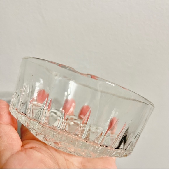 Vintage Arcoroc France Cut Glass Bowls Diamont Set of 5 Read Notes - Picture 7 of 9